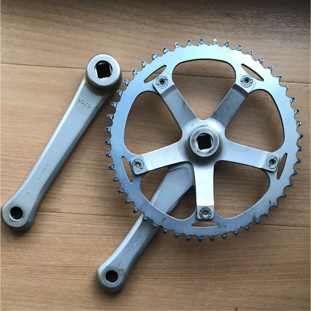 Sugino スギノ グランドマイティ 競輪 ピストクランク 167.5 njs