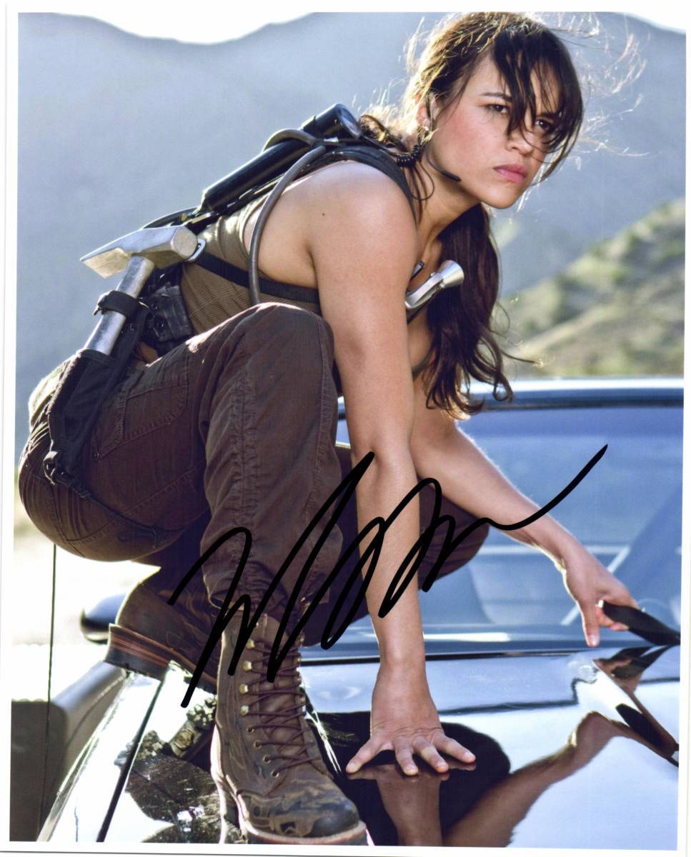 ミシェル・ロドリゲス 直筆サイン入りフォト 証明書付き ワイルド