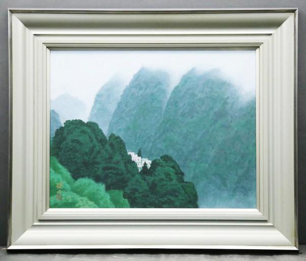 河合健二 絵画 日本画 「 樹容 」 近代日本美術 巨匠 風景画 です。