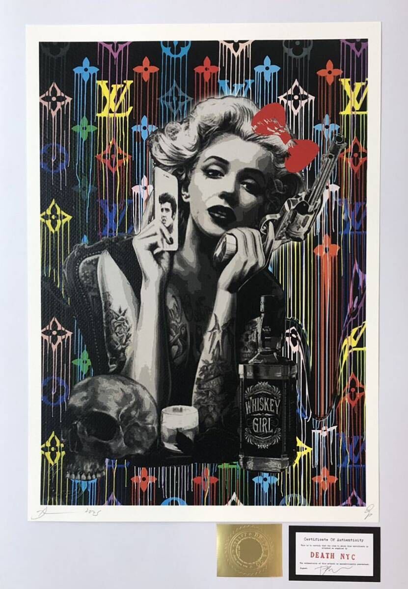 額込 世界限定100枚DEATH NYC アートポスター 現代アート 44 【公式通販】