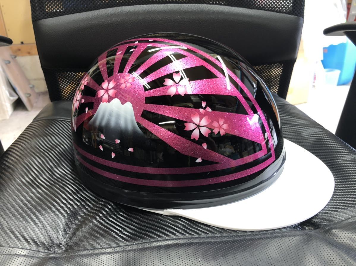 コルク半カスタム富士日章3つボタン黒金桜高級クリヤ送料無料