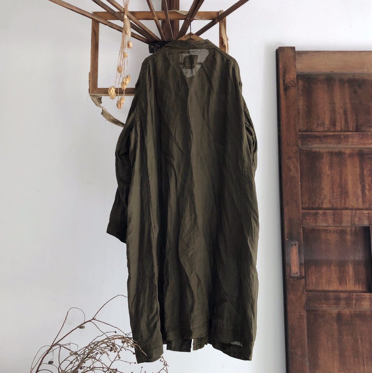 chez vidalenc シェヴィダレン リネン オーバーロングコート SIZE2