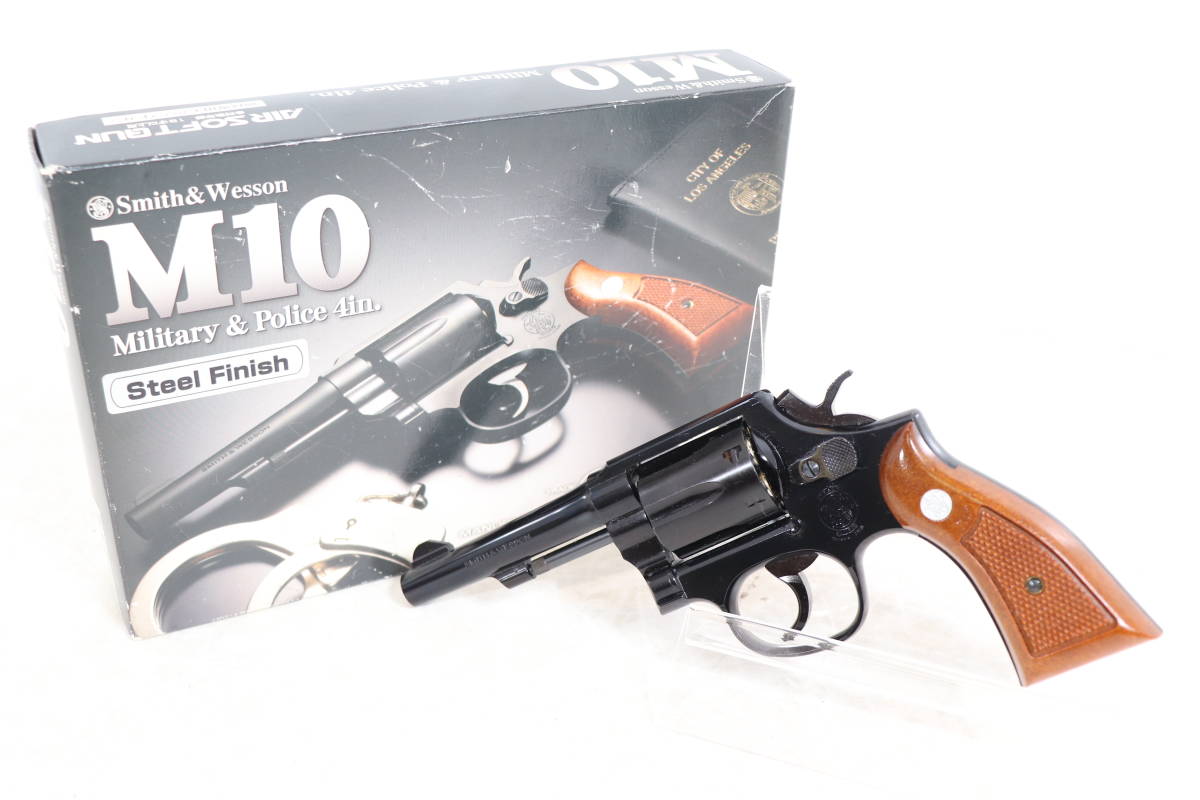 タナカ Smith & Wesson M10 4inch ブラック 箱付き
