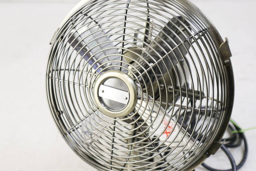 ☆美品 19年製 ニトリ☆20cm メタルレトロファン 扇風機 FT-20_IQ☆首