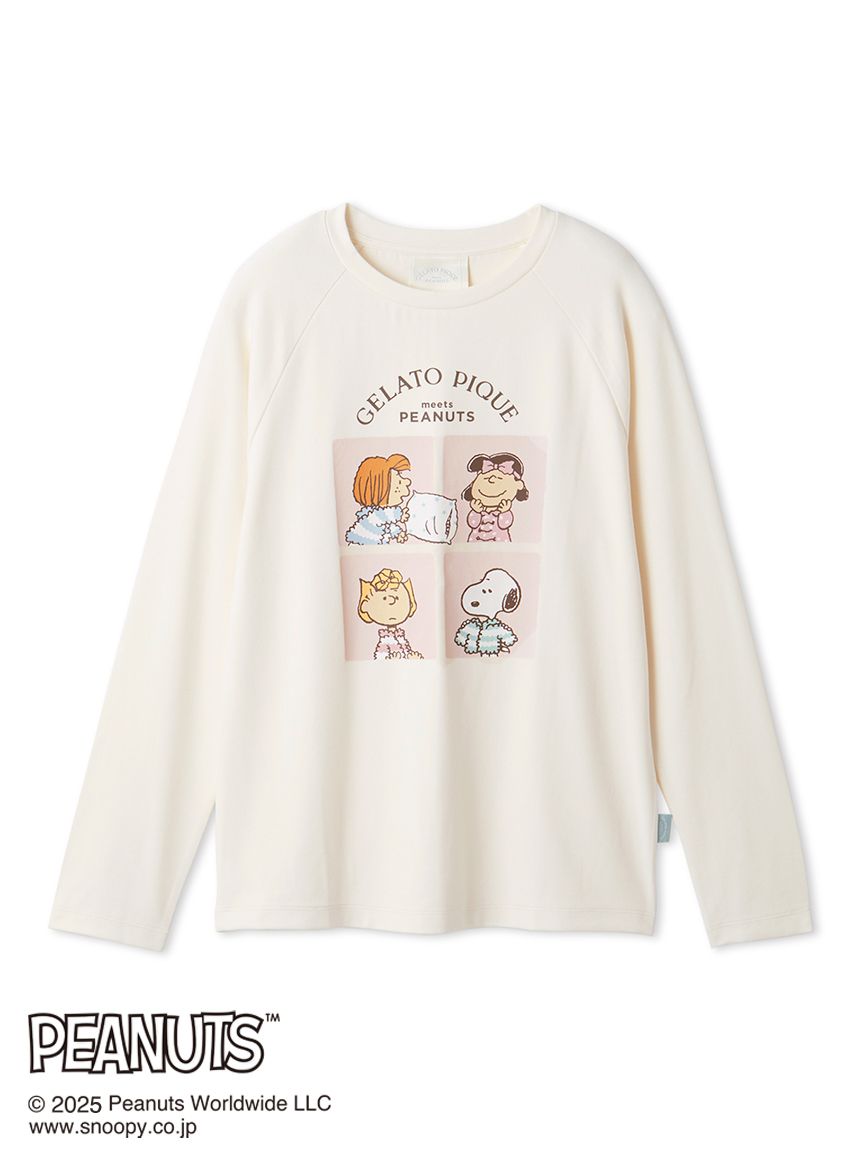 PEANUTS】オリジナルアート ワンポイントロンT(カットソー・Tシャツ