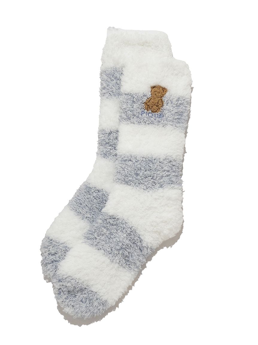 ベアさがらメランジ2ボーダーソックス(ソックス)｜ルームウェア