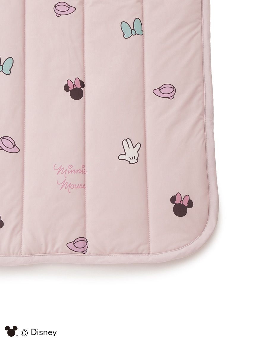 Sleep】Mickey&Minnie / 接触冷感プリント敷きパッド（シングル