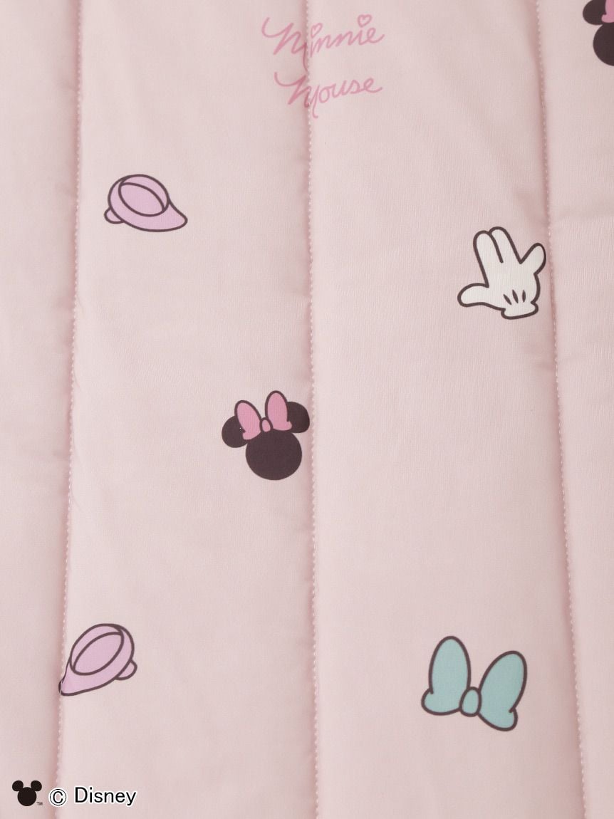 Sleep】Mickey&Minnie / 接触冷感プリント敷きパッド（シングル