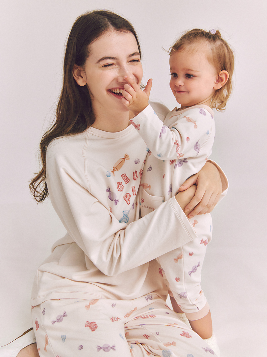 キャンディワンポイントロンT(カットソー・Tシャツ)｜ルームウェア