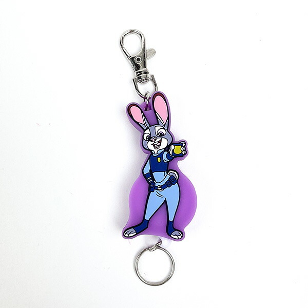 ディズニー ズートピア ジュディ・ホップス ラバーリールキーホルダー