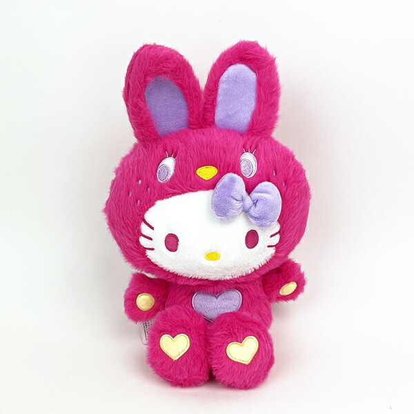 サンリオ ハローキティ ぬいぐるみ カラフルバニー S マジェンタ