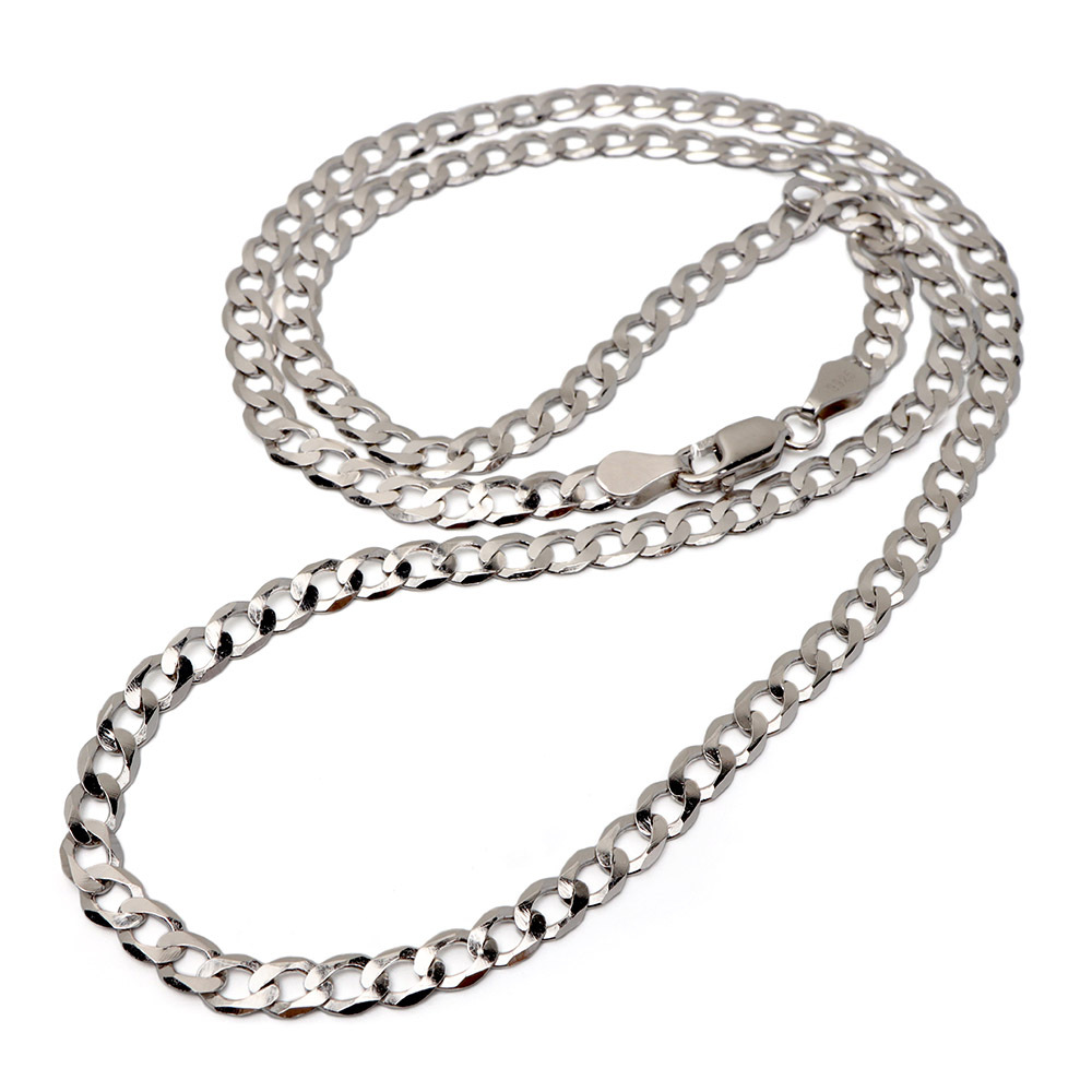 シルバー925 喜平ネックレス 薄い 厚み 1mm チェーンネックレス 希少