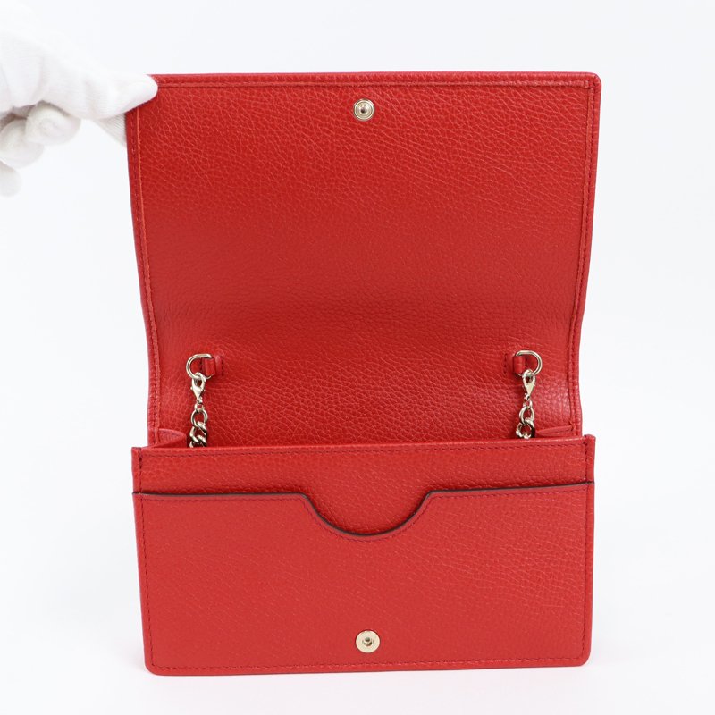 GUCCI(グッチ) 598211 A7M0G 6523 ソーホー チェーンウォレット レザー