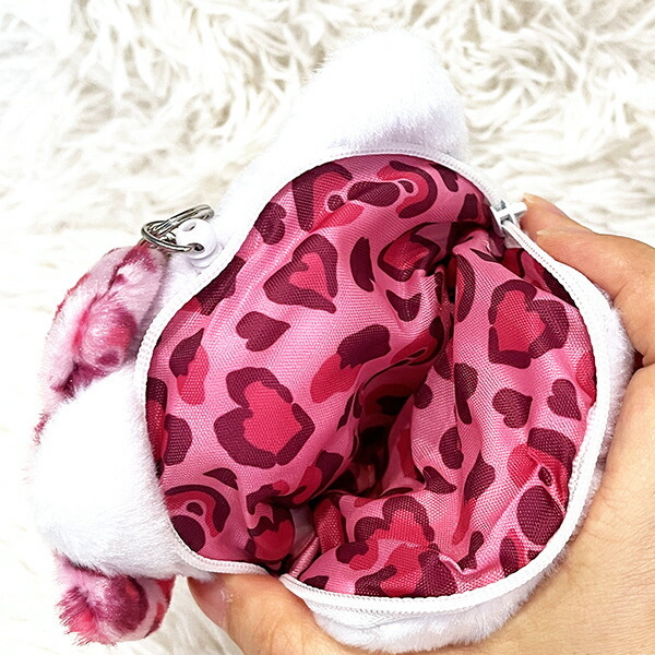 サンリオ ハローキティ ヒョウ柄 ピンク フェイスパスケース 定期入れ