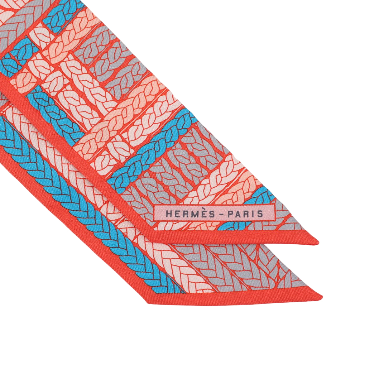 HERMÈS エルメス ツイリー トレスH オレンジ ブルー - GINZA XIAOMA