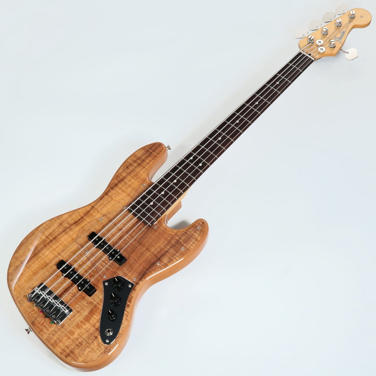 Fender ISHIBASHI FSR MIJ Hybrid II Jazz Bass V Koa Top Alder Back