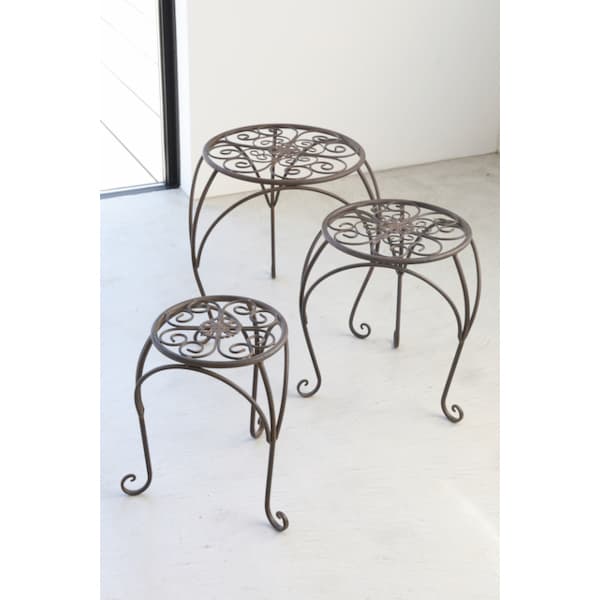 園芸ネット本店｜ラスティ・フラワースタンド3点セット（XZ-25） の