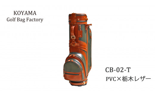 David King Bostonベージュレザーゴルフバッグ David King Boston