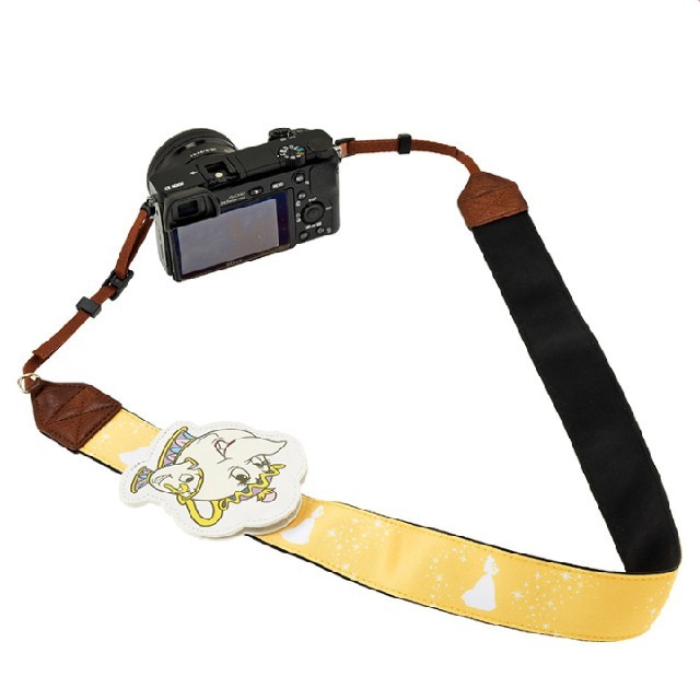 Disney - ディズニー ポット夫人 カメラ ストラップ 美女と野獣 レンズ