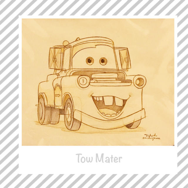 Disney - カーズ Art Of Disney 世界に一枚 ラフスケッチ メーターの