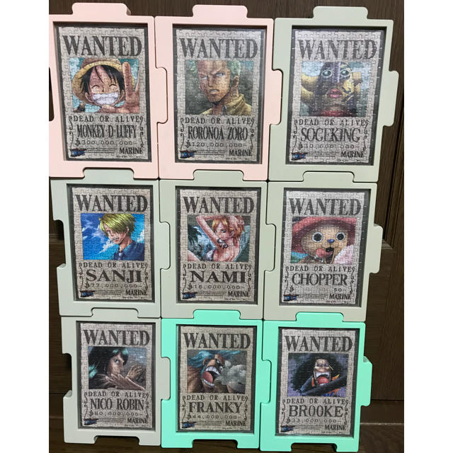 集英社 - ONE PIECE パズル 9人手配書 フレーム付きの通販 by あおな's
