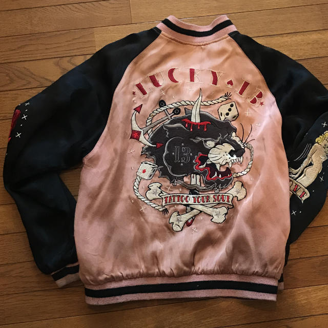 LUCKY13 リバーシブル スカジャン 招き猫 オールドスクールの通販 by