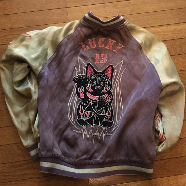 LUCKY13 リバーシブル スカジャン 招き猫 オールドスクールの通販 by