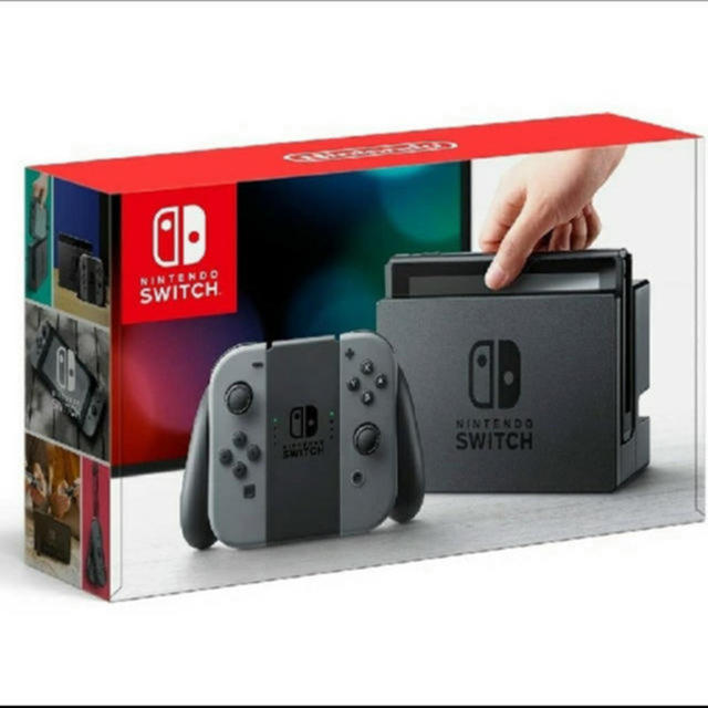 Nintendo Switch - switch 本体 新型 グレー ヤマダ電機購入の通販 by