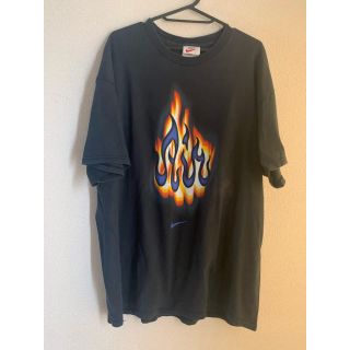 NIKE - Travis Scott着用！NIKE AIR BAKIN TシャツサイズL 炎の通販 by