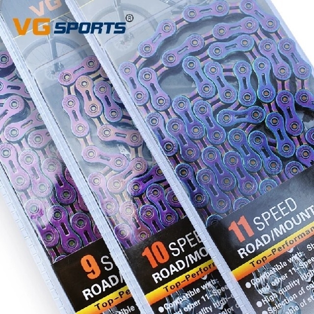 ☆11s虹色軽量チェーン＋セラミックビッグプーリー＋11s軽量スプロケ3