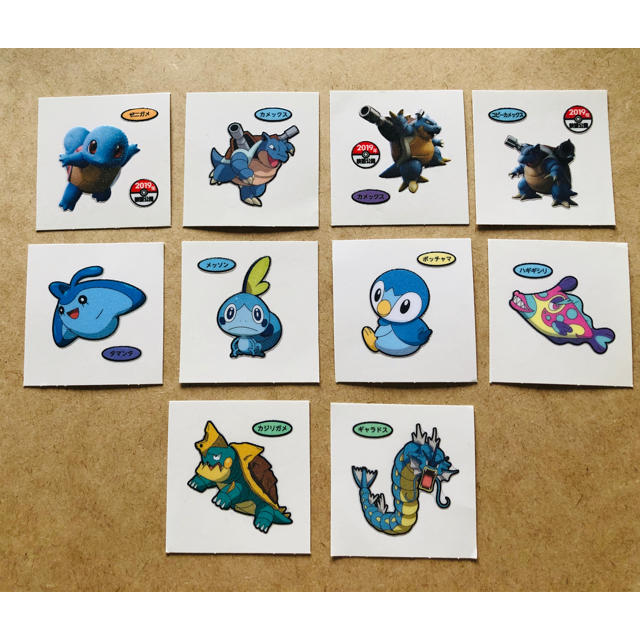 ポケモン - ポケモンデコキャラシール⭐︎水タイプ💧の通販 by とと