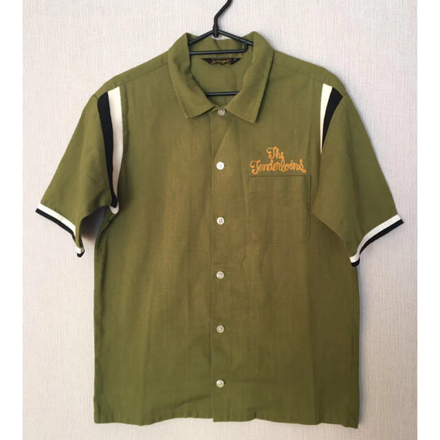 美品 TENDERLOIN BOWLS SHT S/S ボーリングシャツ M TENDERLOIN
