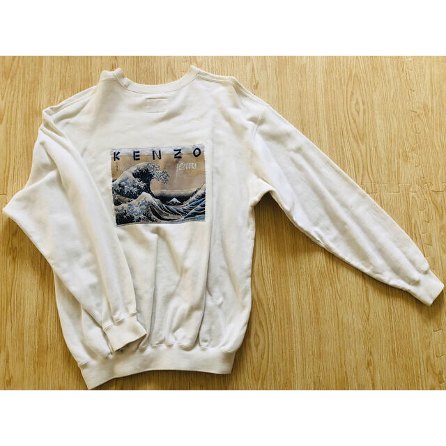 KENZO - 90's KENZO 葛飾北斎タグ スウェット ホワイト 希少の通販 by