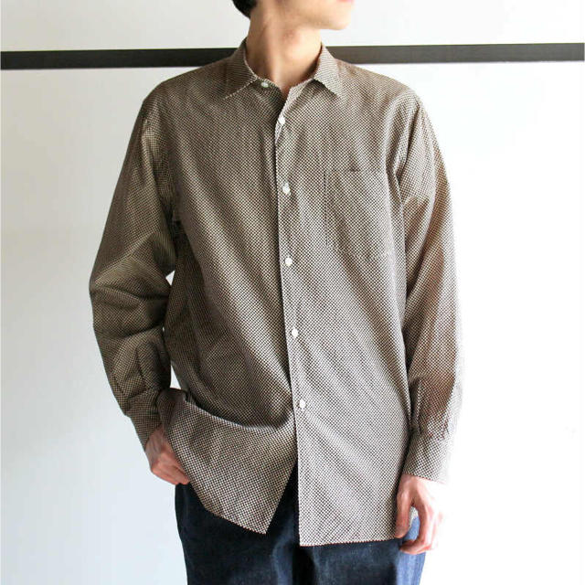 COMOLI - COMOLI コモリ シルク ドット シャツの通販 by 2059｜コモリ
