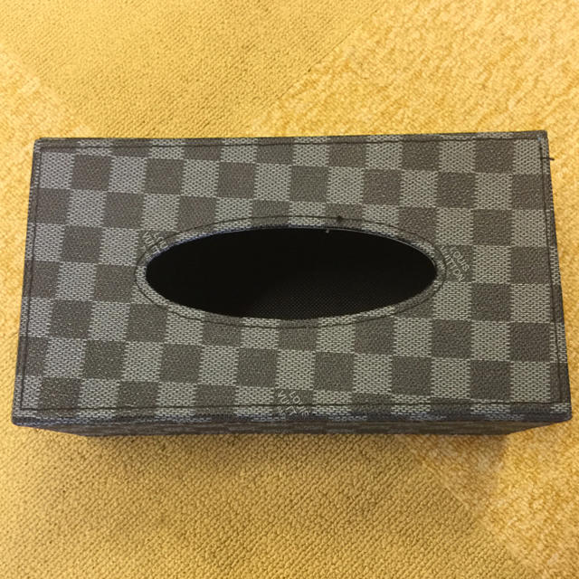 ルイヴィトン ダミエ風 ティッシュケース ティッシュボックスの通販 by