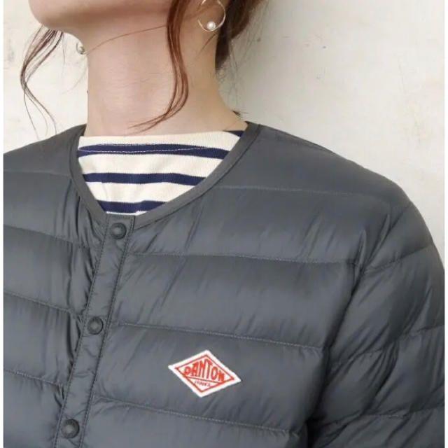DANTON - グレー34新品☆DANTONダントン クルーネック インナーダウン