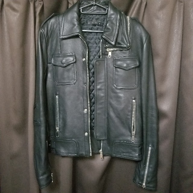 DIOR HOMME - stud homme dior homme LZIPレザージャケットの通販 by