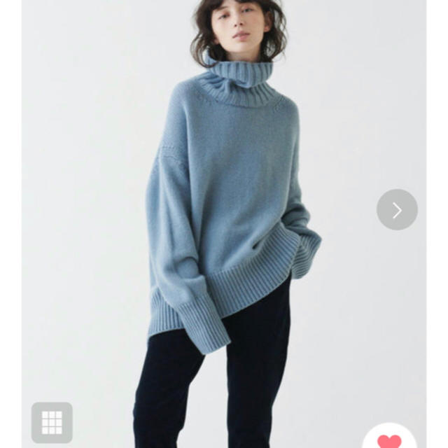 GALERIE VIE ファインウールタートルネックプルオーバーM