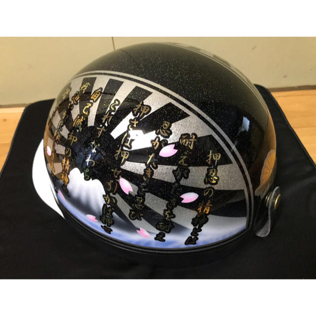 金メッキ調文字 富士日章 コルク半 ヘルメットの通販 by paint｜ラクマ