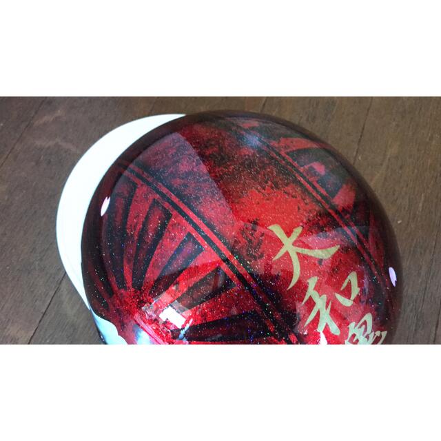 ラメ 富士日章 コルク半 ヘルメット ラップ塗装の通販 by paint｜ラクマ