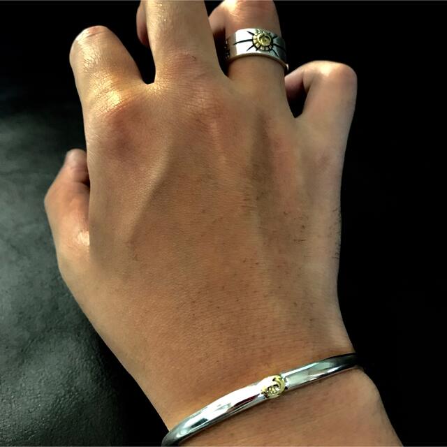 goro's - silver925 金メタル付 顔ブレス バングル / ゴローズ 好きに