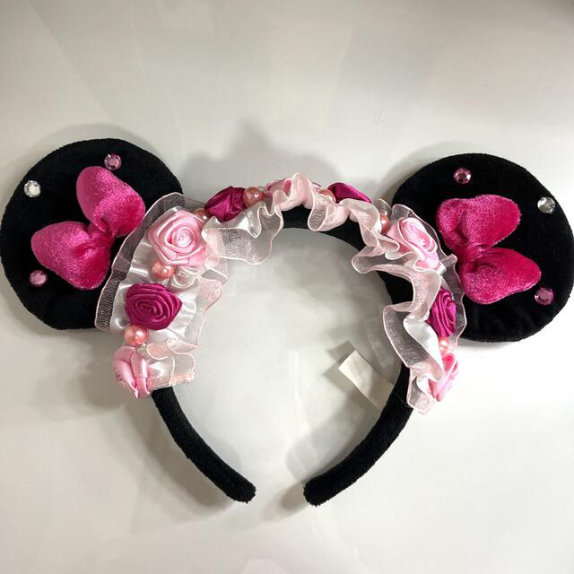 Disney - ディズニー ミニー カチューシャ バラ フリルの通販 by Y