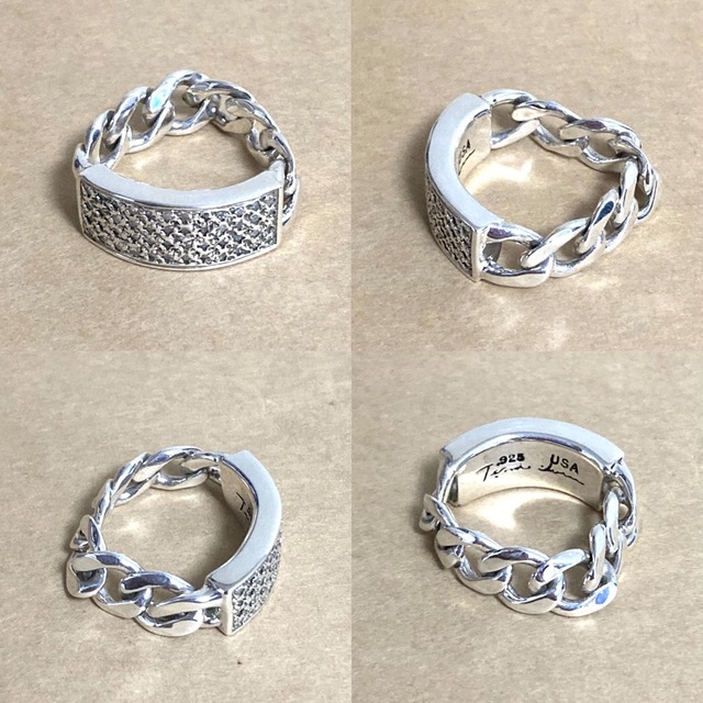 TENDERLOIN - テンダーロイン T-ID RING SILVER/STONE リング ダイヤ
