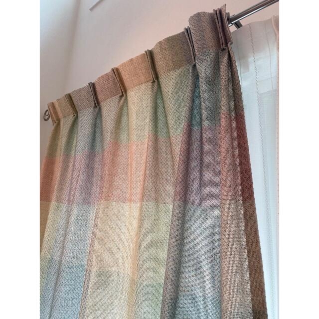 unico - unico カーテン1枚＋レースカーテン1枚 の通販 by ぽん's shop