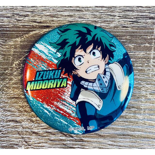 僕のヒーローアカデミア ヒロアカ メモリアルグリッター缶バッジ 緑谷