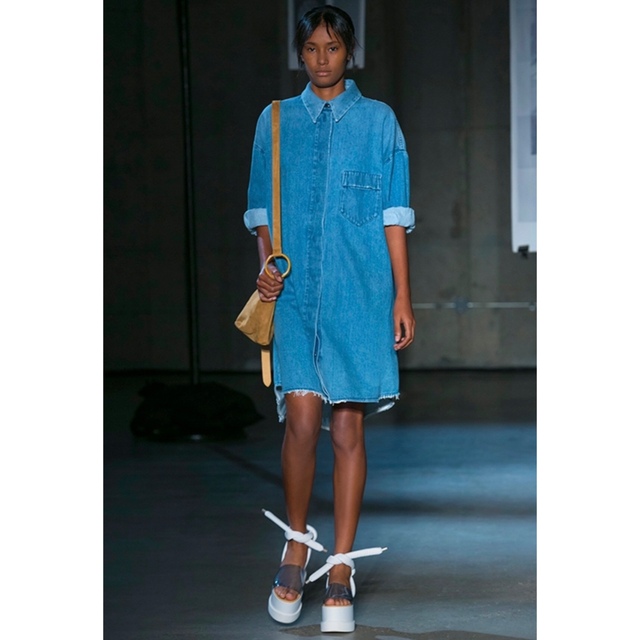 MM6 - MM6 Maison Margiela オーバーサイズ デニム シャツ 15ssの通販