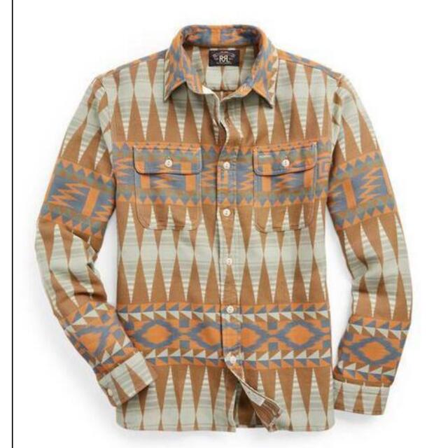 新品*RRL*フローラル ジャカードワークシャツ *Sリミテッドダブル