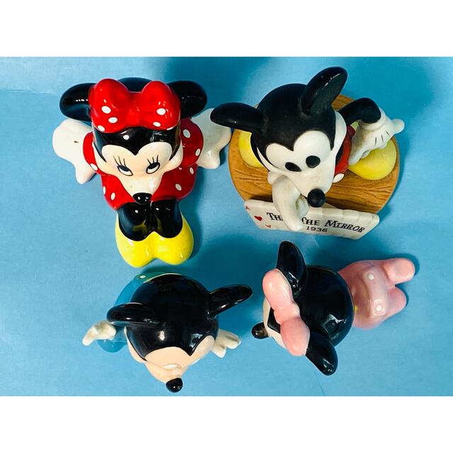 Disney - 【 美品 】Disney 陶器製 ミッキー・ミニー & ベビーミッキー