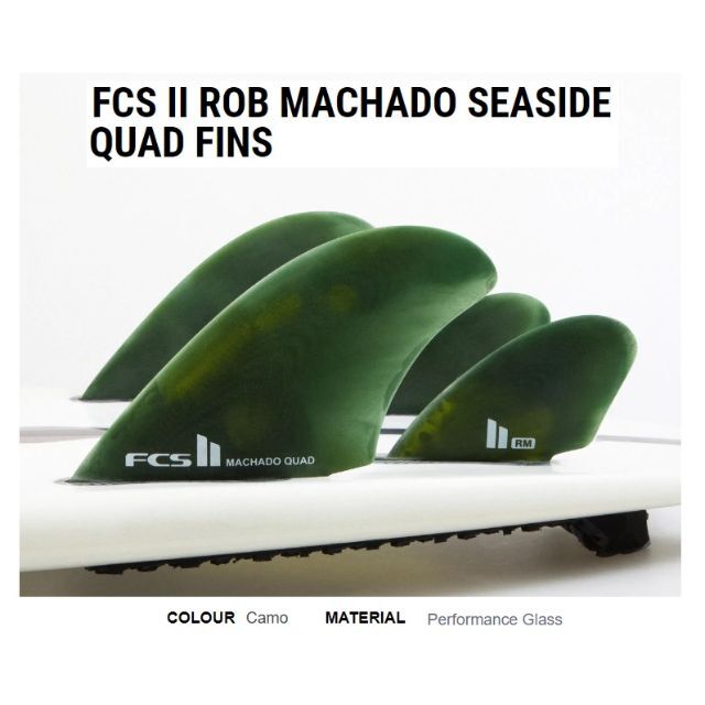 FCS II ROB MACHADO SEASIDE QUAD FINS CAM