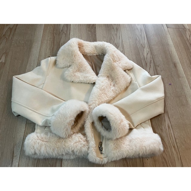 Rirandture - フェイクファーライダースジャケットの通販 by かな's